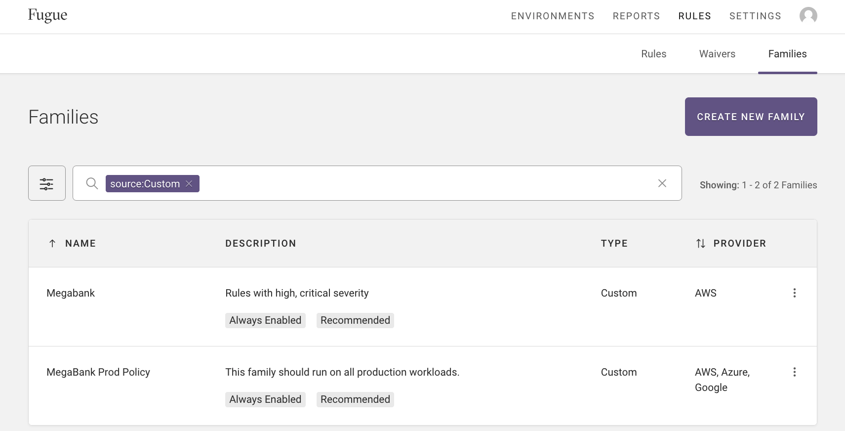 Compliance Automation 4 - Enforce Policies - Compliance Families